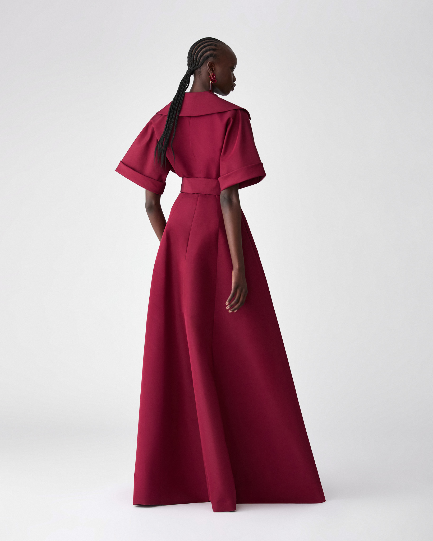 Short-Sleeve Trench Gown - 3