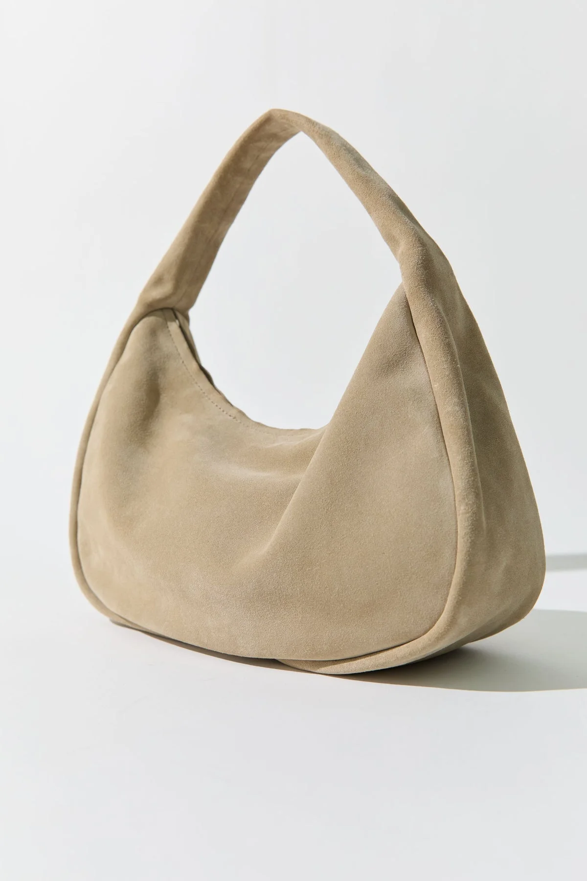 Suede Large Bon Bon Bag - Rock - 1