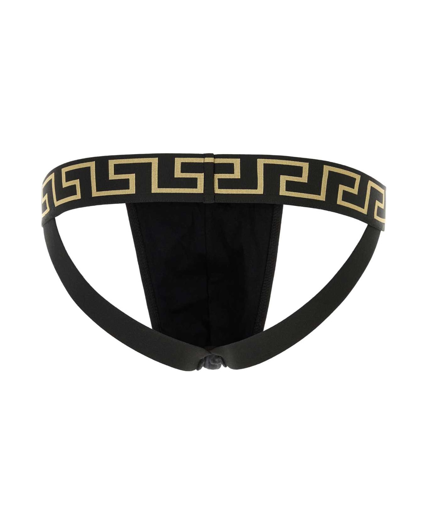 Black Stretch Cotton Brief - 2