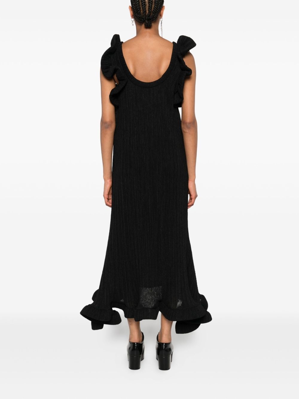 Foam Ruffle midi dress - 4