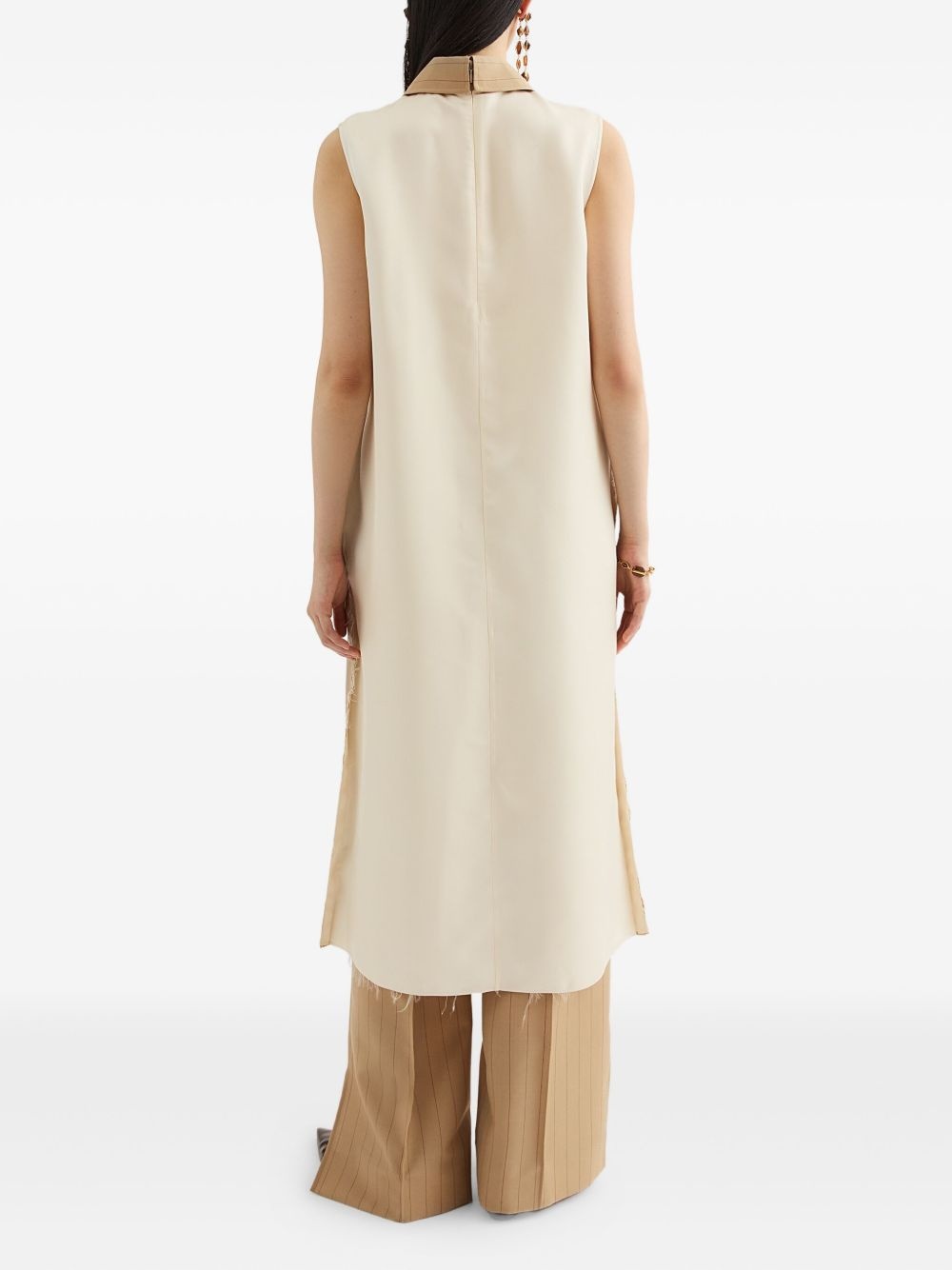 pinstriped midi dress - 4
