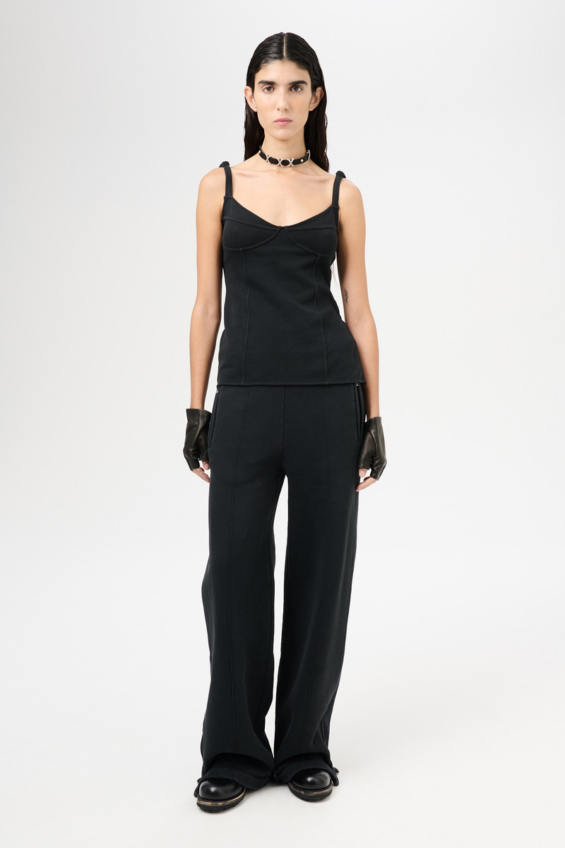Our Legacy Cami Tank Washed Black Athletic Rib outlook