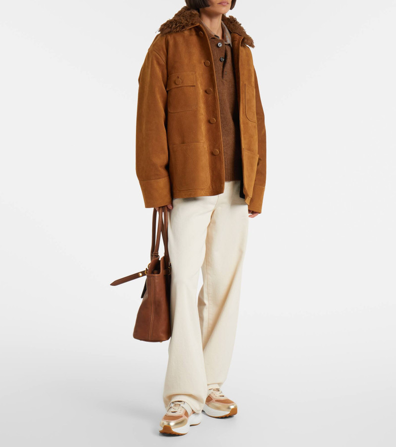 Tod's Leather-trimmed sneakers outlook