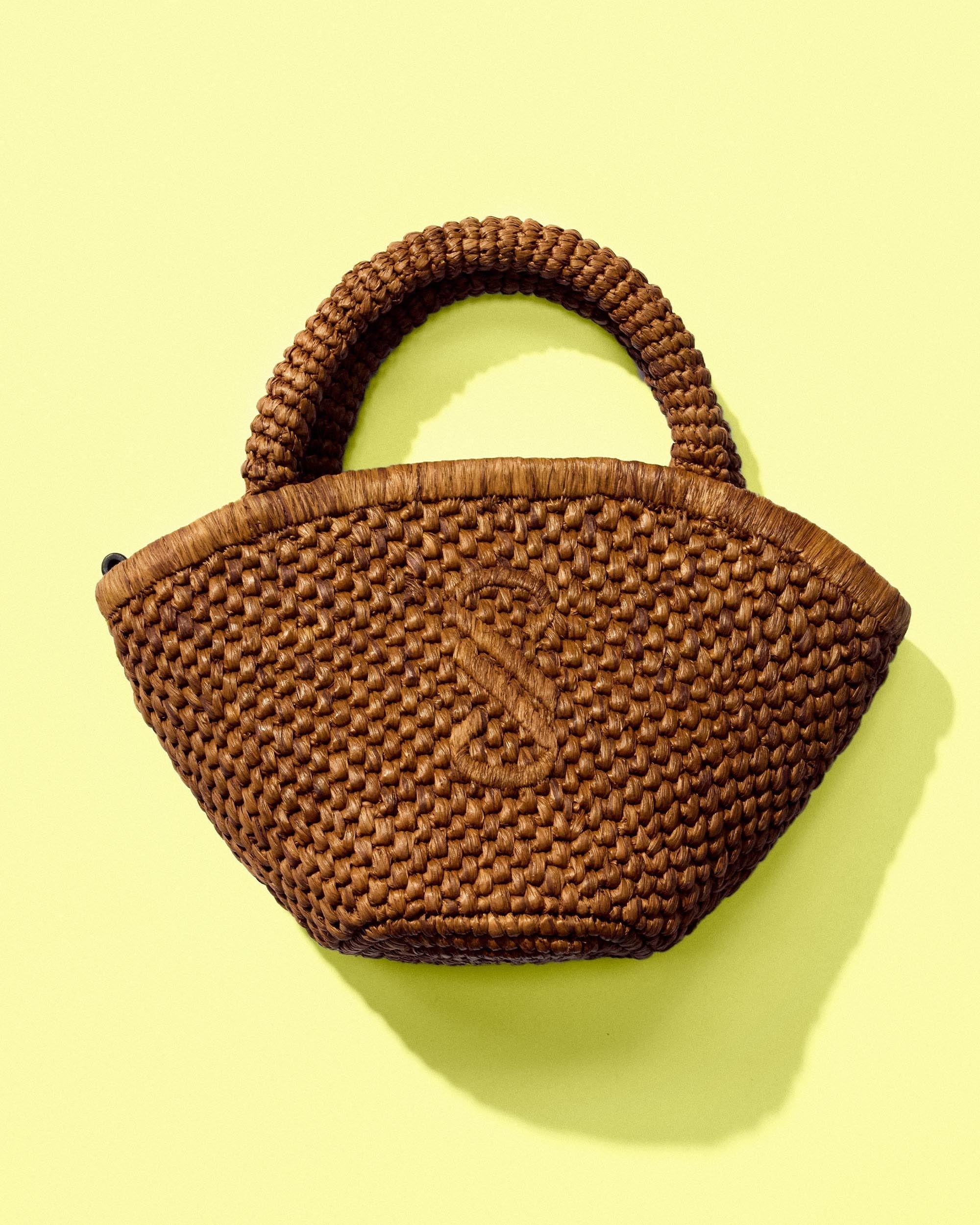 Small Chelsea Tote in Natural Raffia - 7