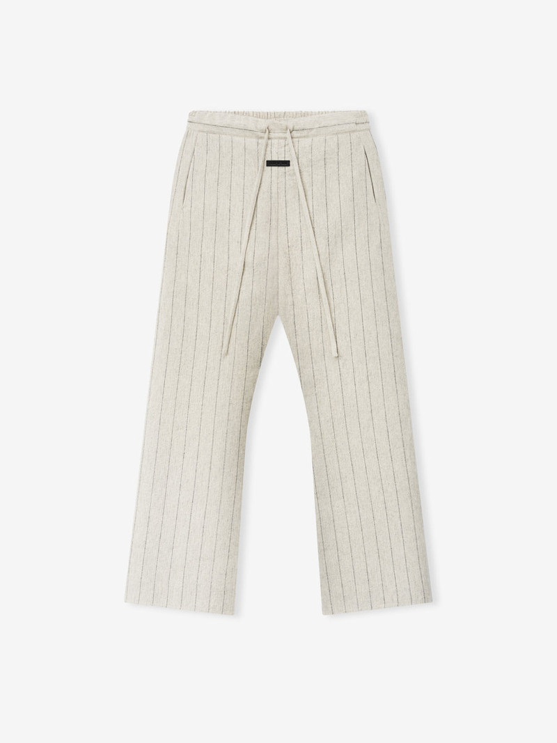 Double Face Wool Baseball Flared Pants - 1
