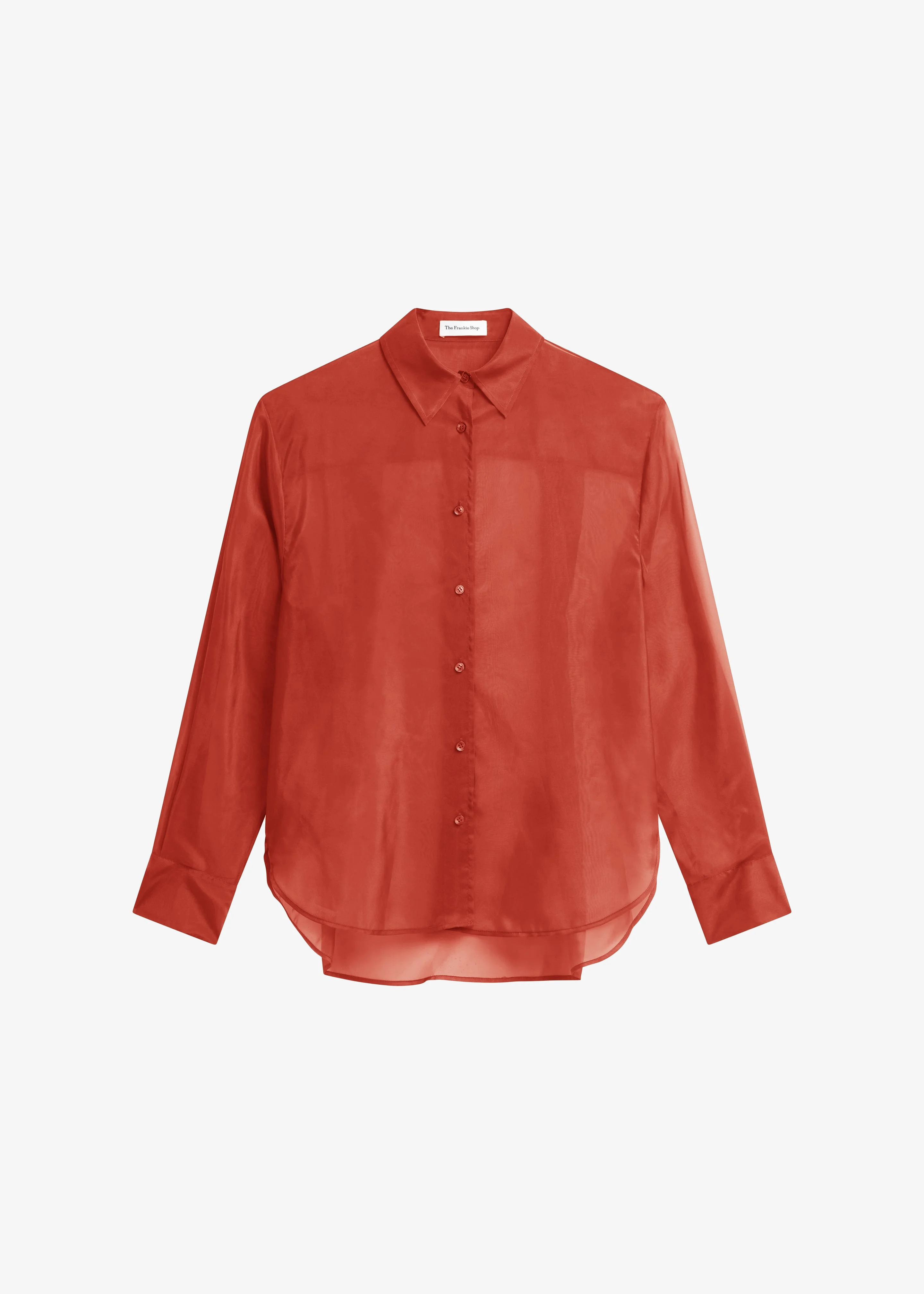 Peri Sheer Shirt - Red - 1