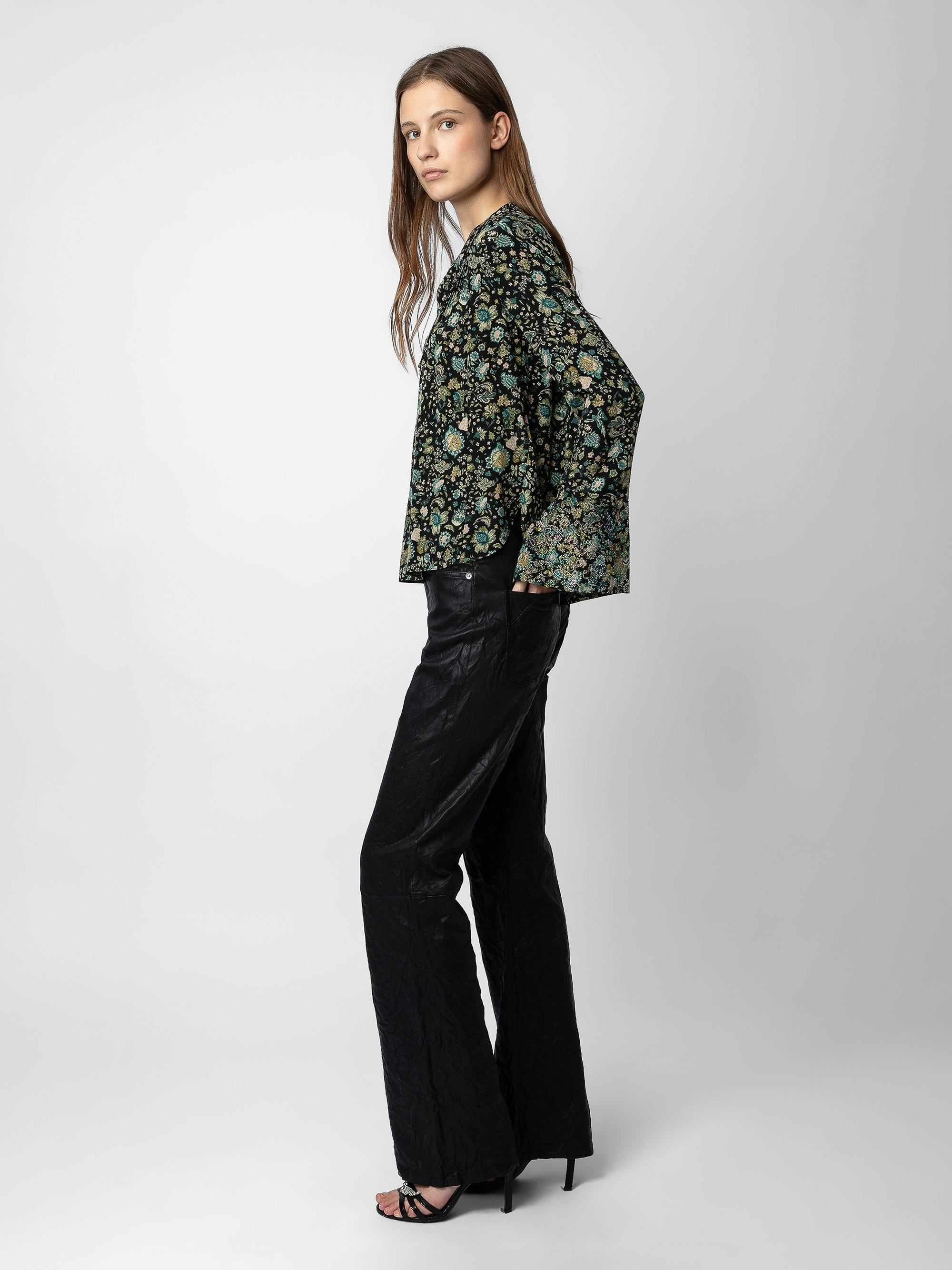 Taika Diamanté Silk Blouse - 4