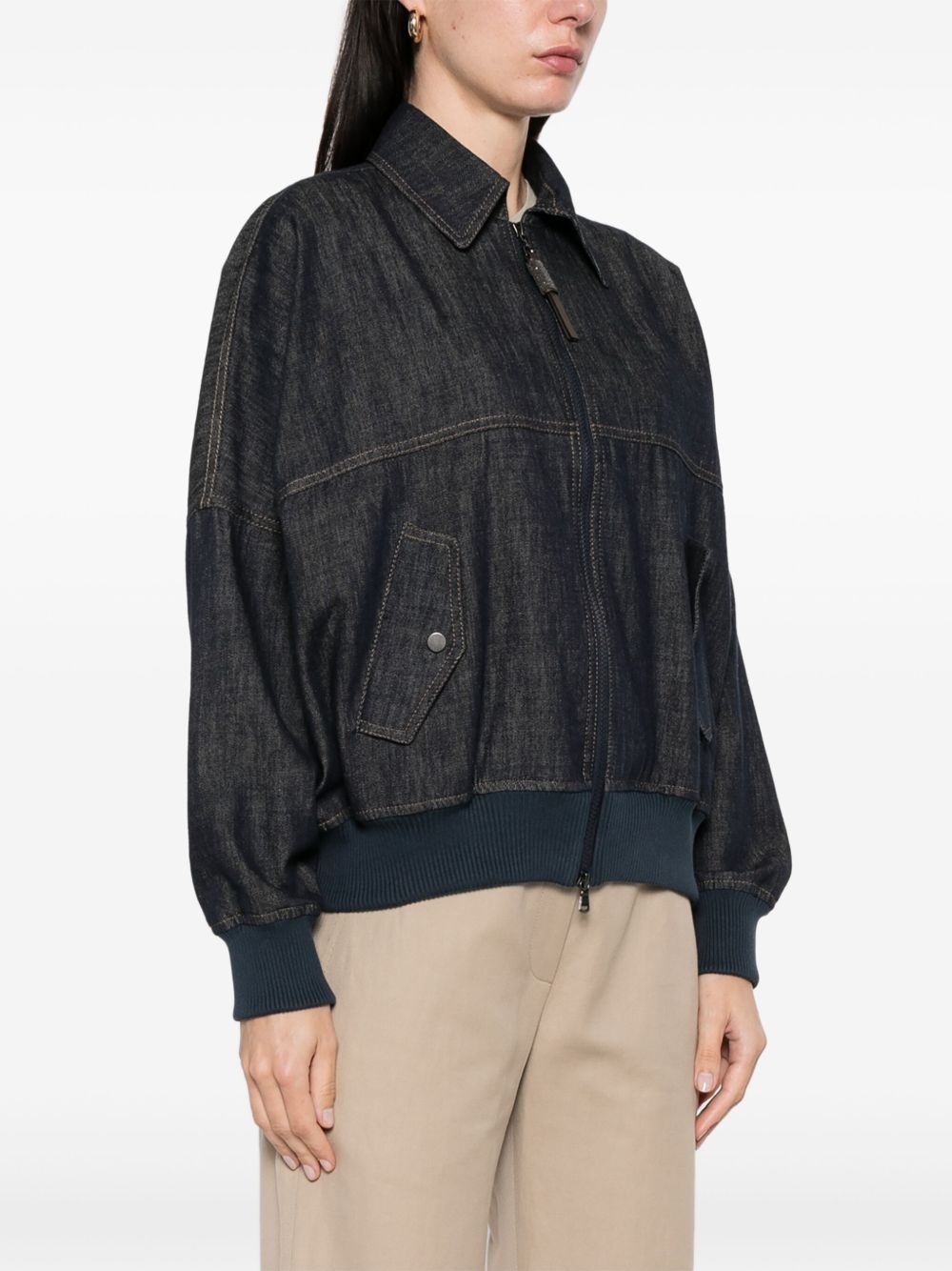 denim bomber jacket - 3
