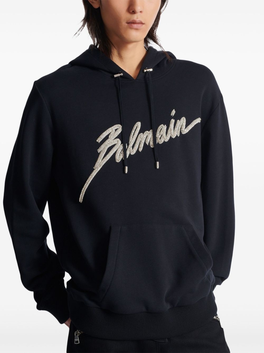 crystal-embellished hoodie - 6