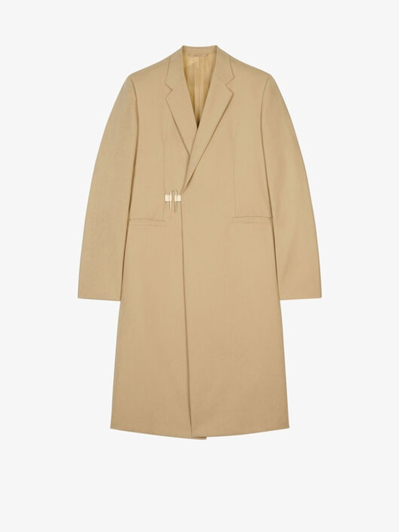 COAT IN COTTON GABARDINE WITH PADLOCK 1