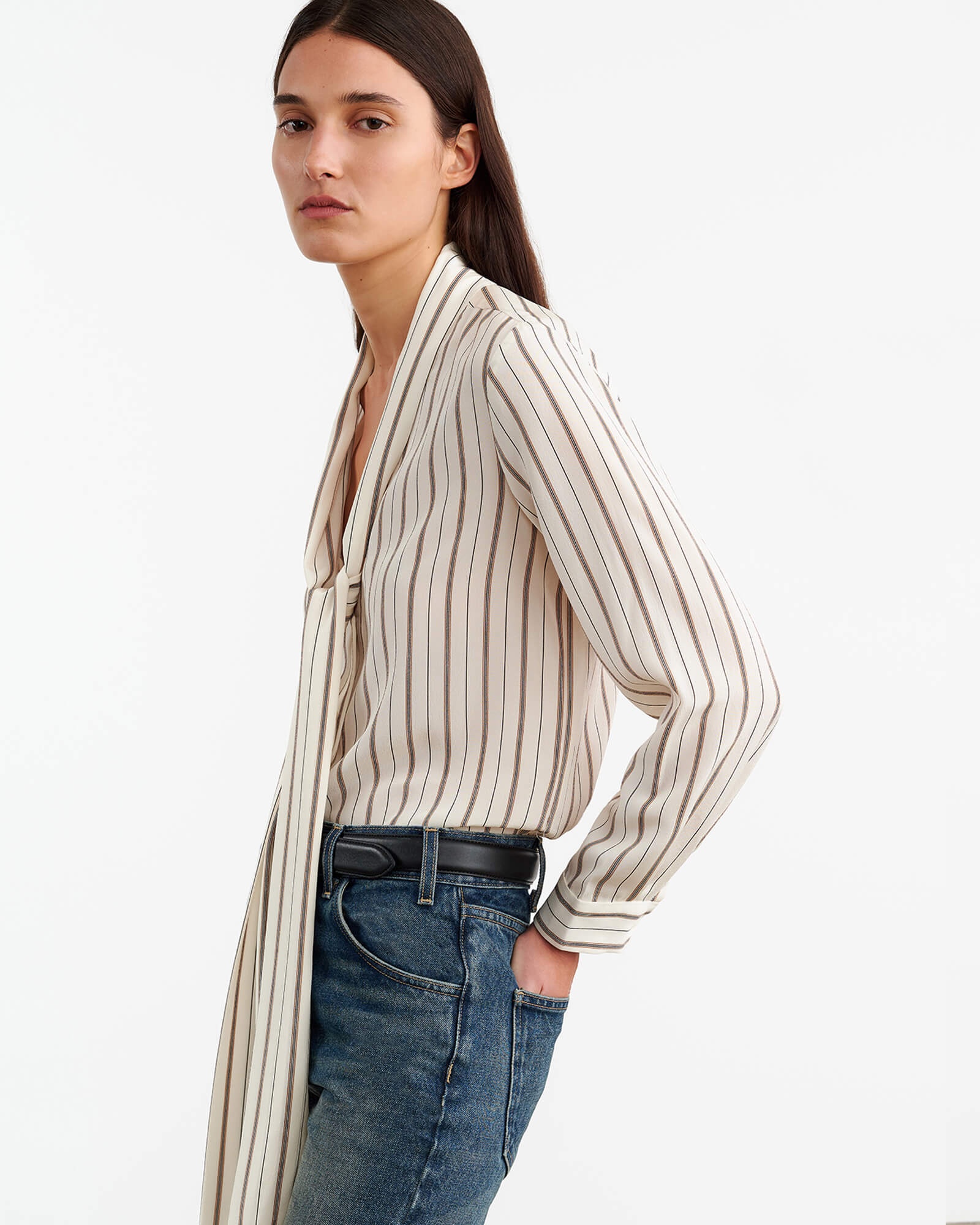 ANGELIQUE SILK BLOUSE - 3