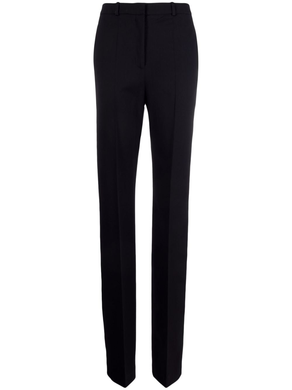 pressed-crease tailored-cut trousers - 1