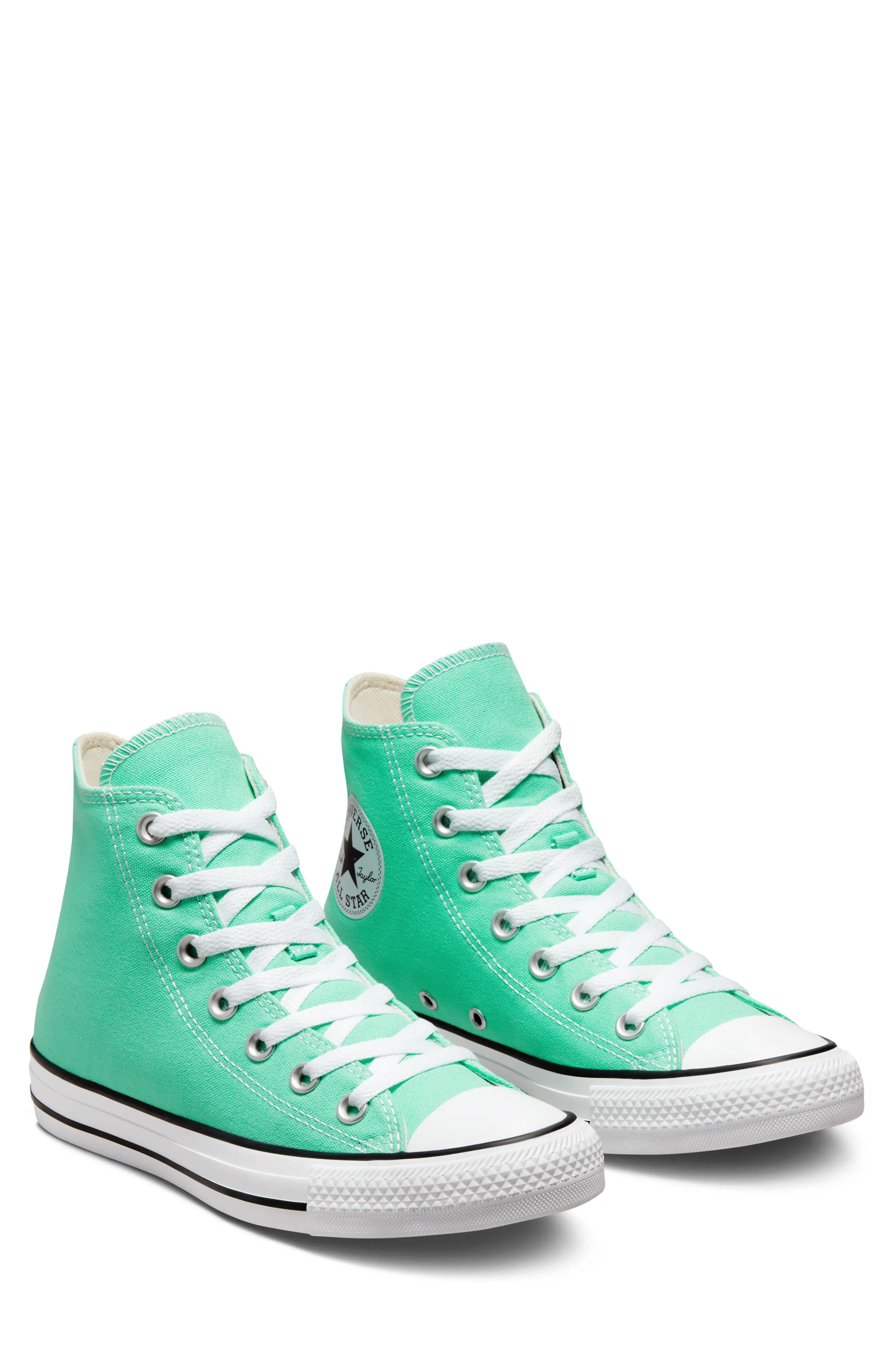 Converse Chuck Taylor All Star High Top Sneaker in Cyber Teal White Black REVERSIBLE