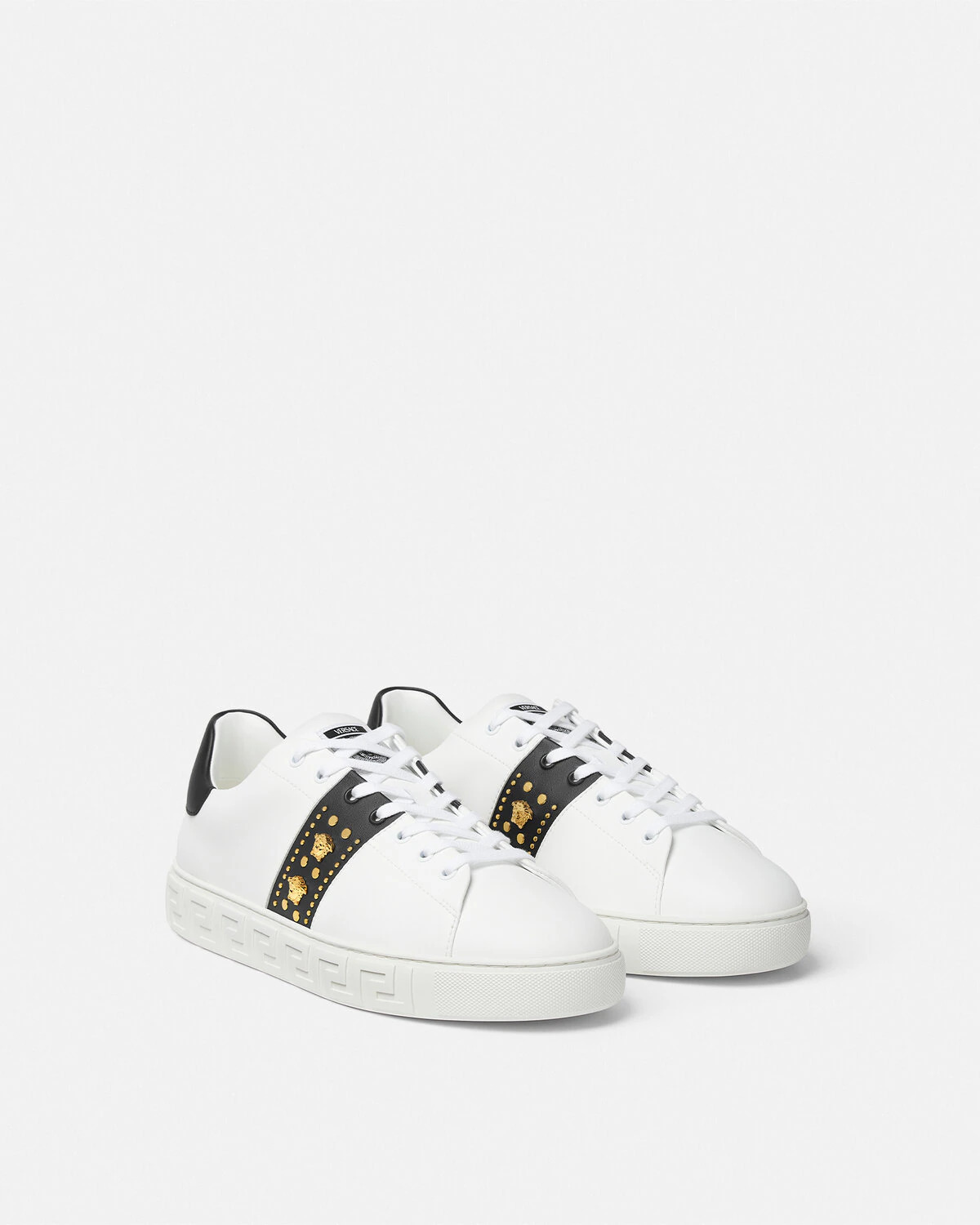 Studded Greca Sneakers - 2
