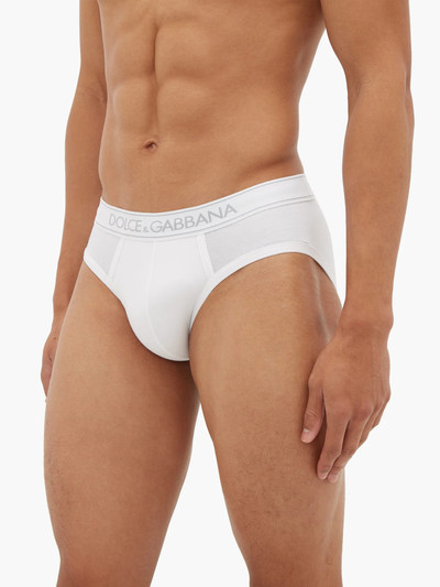 Dolce & Gabbana Logo-jacquard stretch-cotton briefs outlook