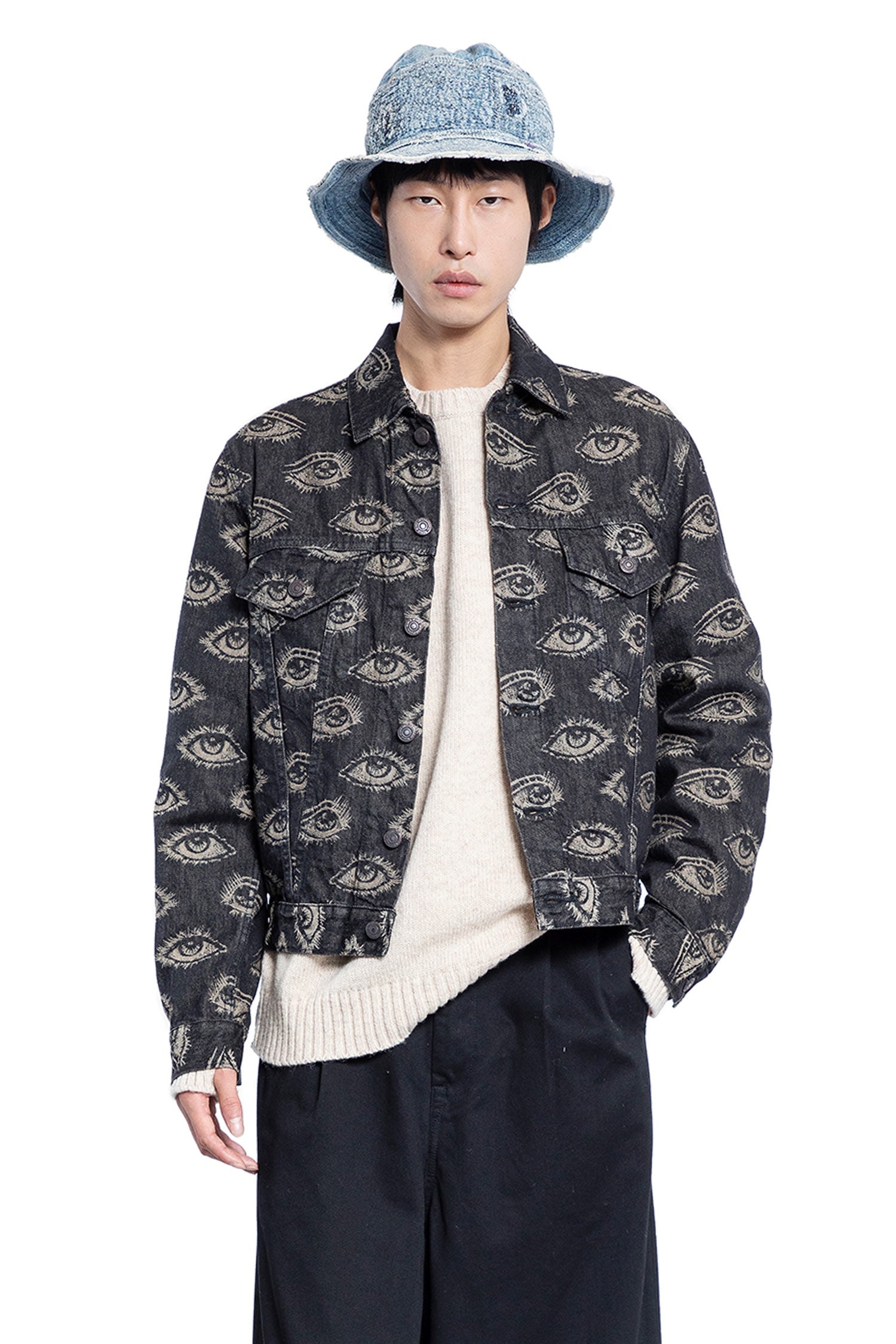 VERSACE ストライプデニムジャケット VERSACE ストライプデニムジャケット