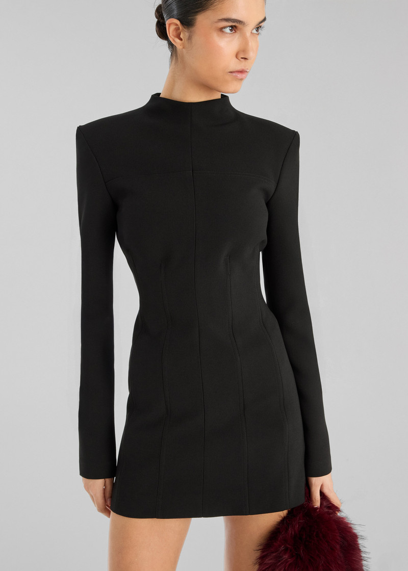 ROTATE Rotate Suiting LS Mini Dress - Black outlook