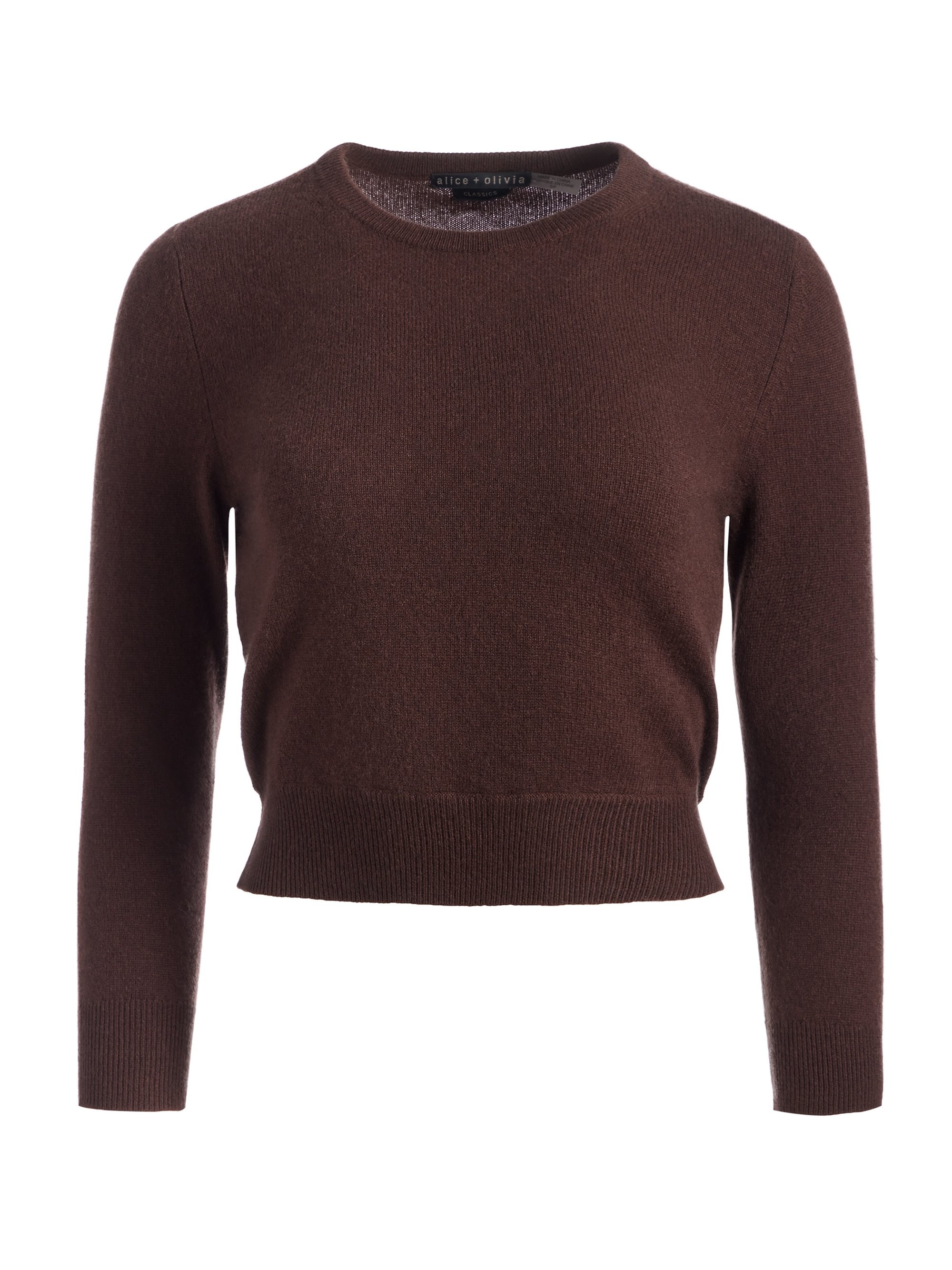 CAROLANN SHRUNKEN CREW NECK PULLOVER - 1