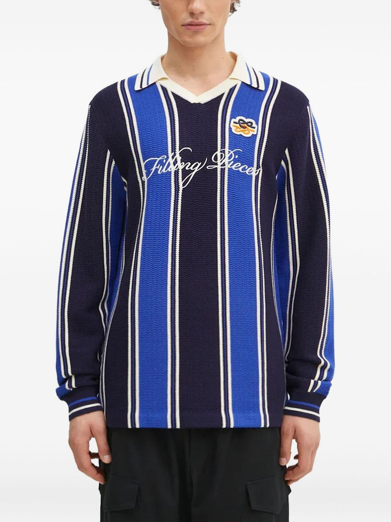 striped polo-neck sweater 1