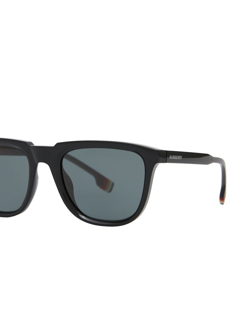 stripe detail square-frame sunglasses - 3