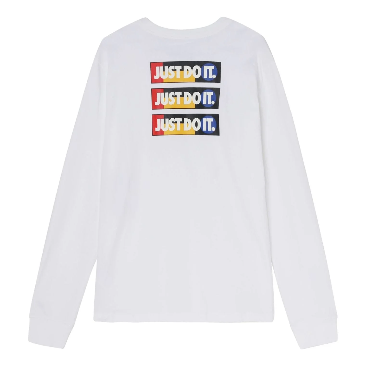 Nike Alphabet Printing Casual Round Neck Long Sleeves White CU7391-100 - 1