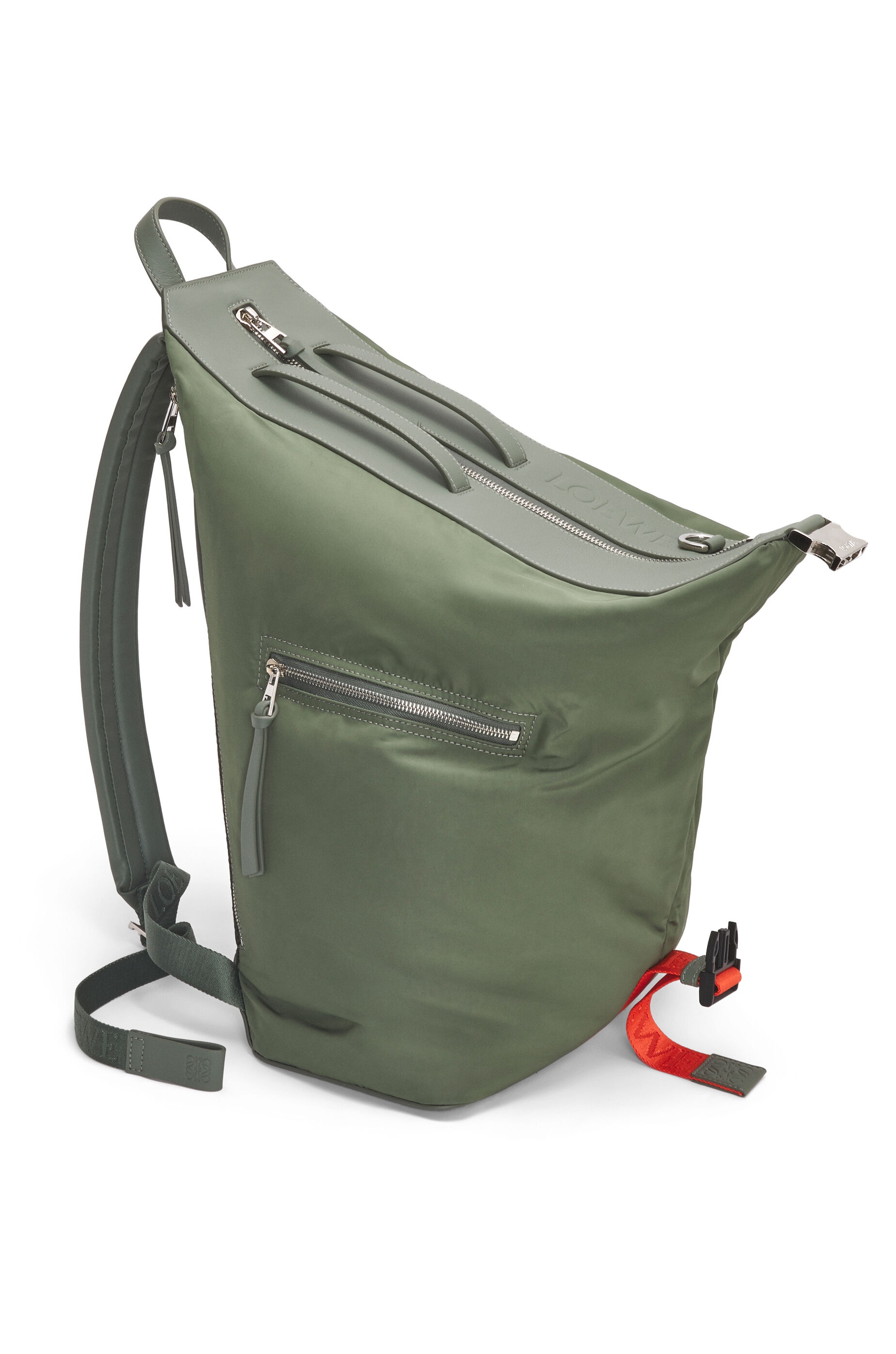 Convertible backpack in nylon and calfskin - 3