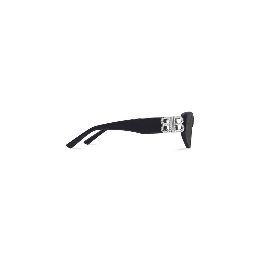 Women's Dynasty D-frame Sunglasses in Black - 4