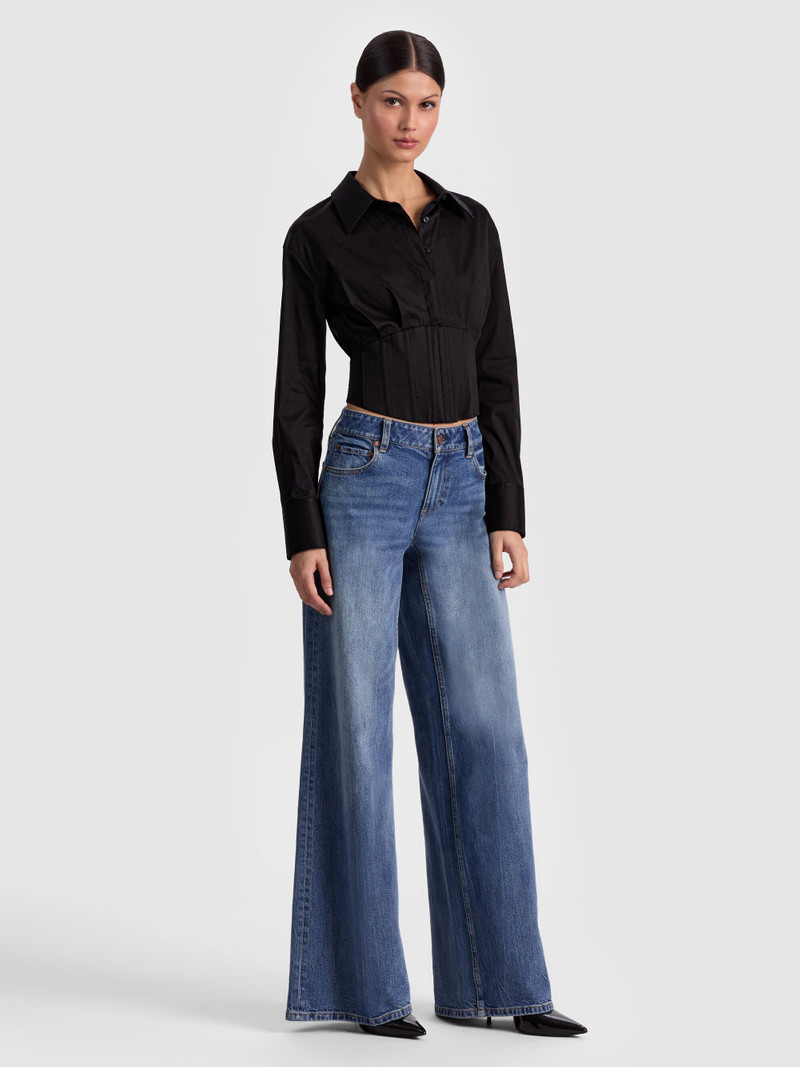 EDIE CORSET BUTTON DOWN 6