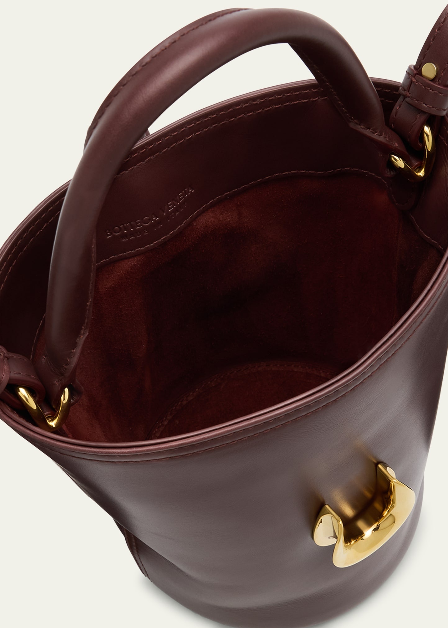 Liberta Mini Leather Bucket Bag - 4