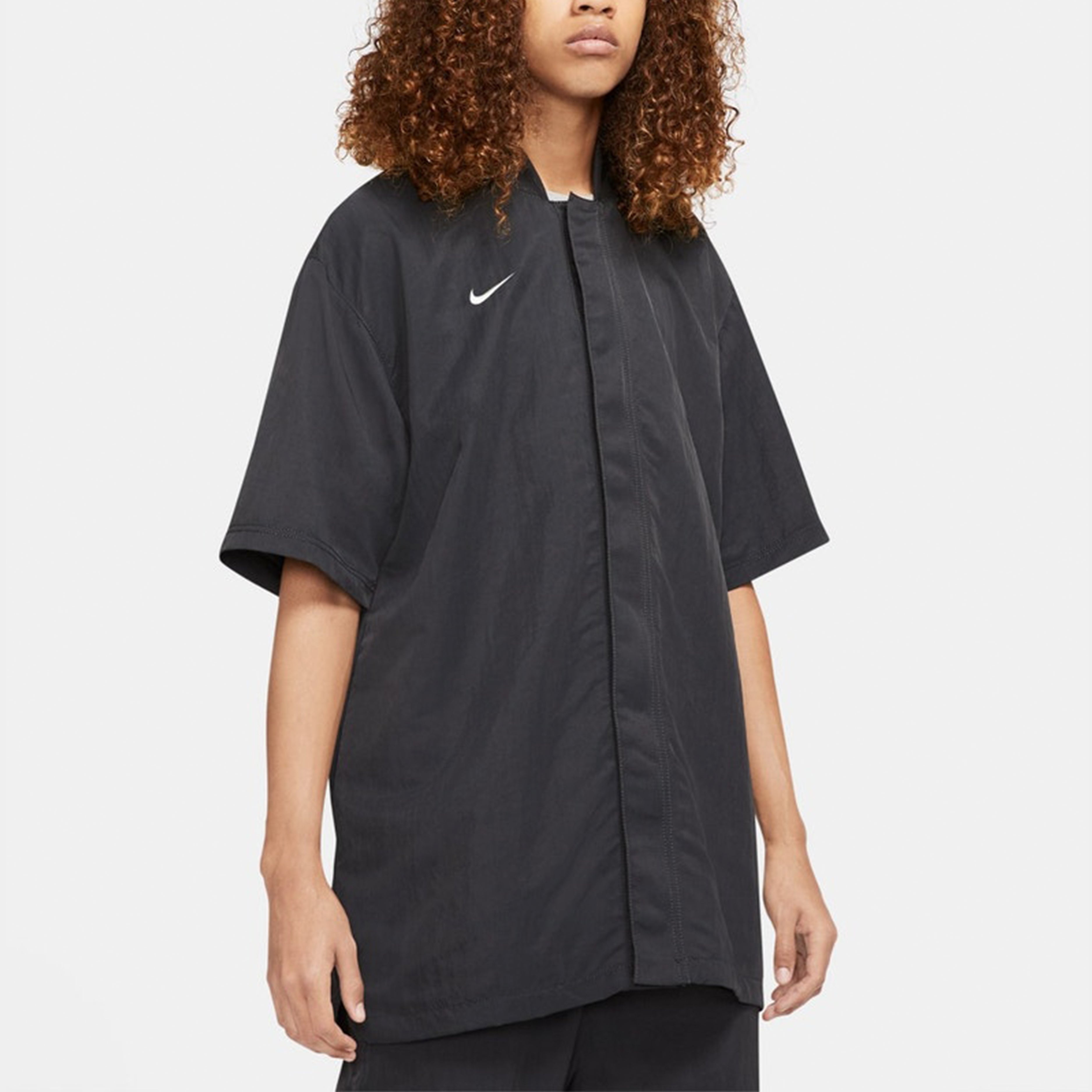 Nike x Fear of God x NBA Crossover Solid Color Loose Short Sleeve Shirt Black CU4686-010 - 5