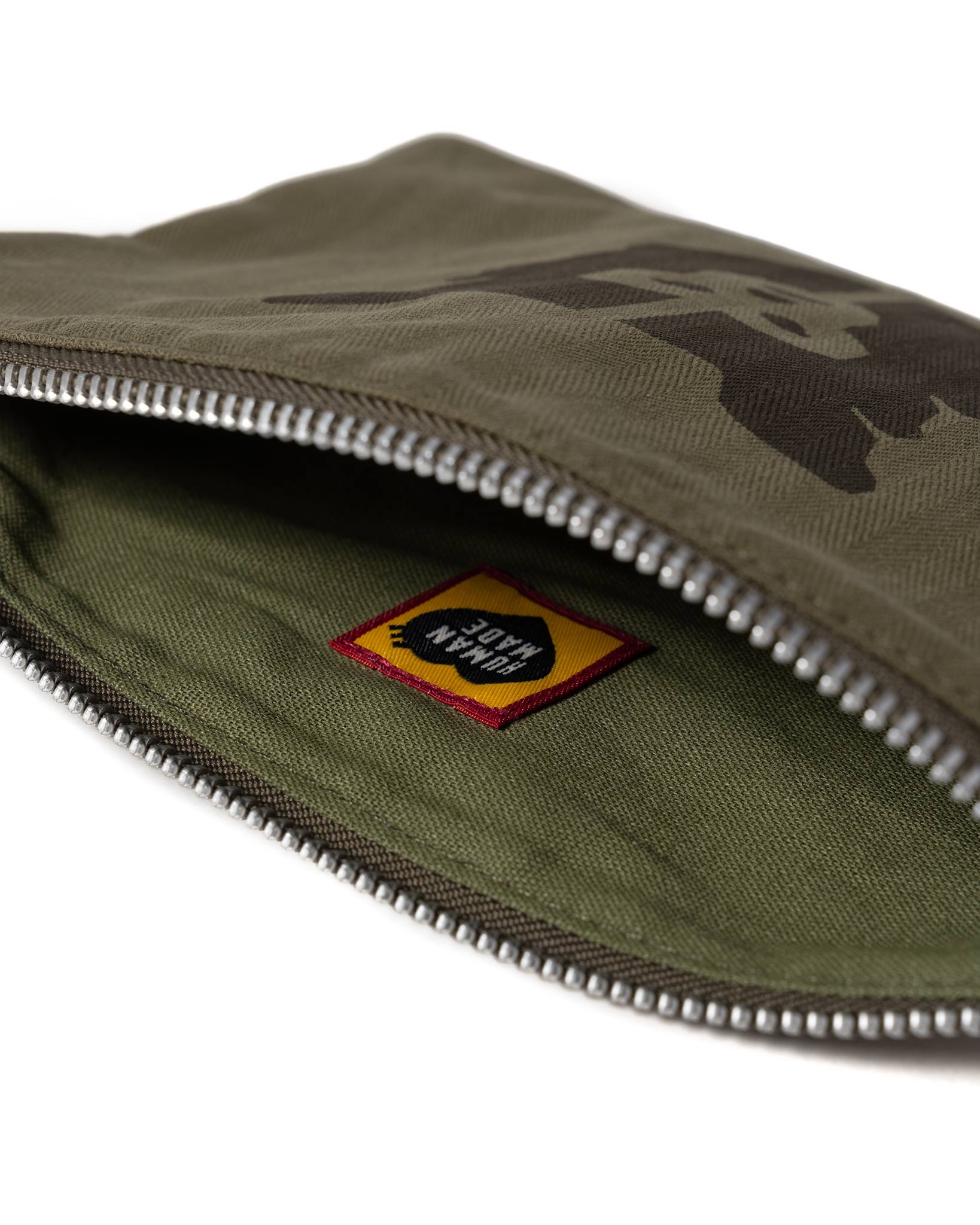 Human Made Bank Pouch Olive Drab | REVERSIBLE
