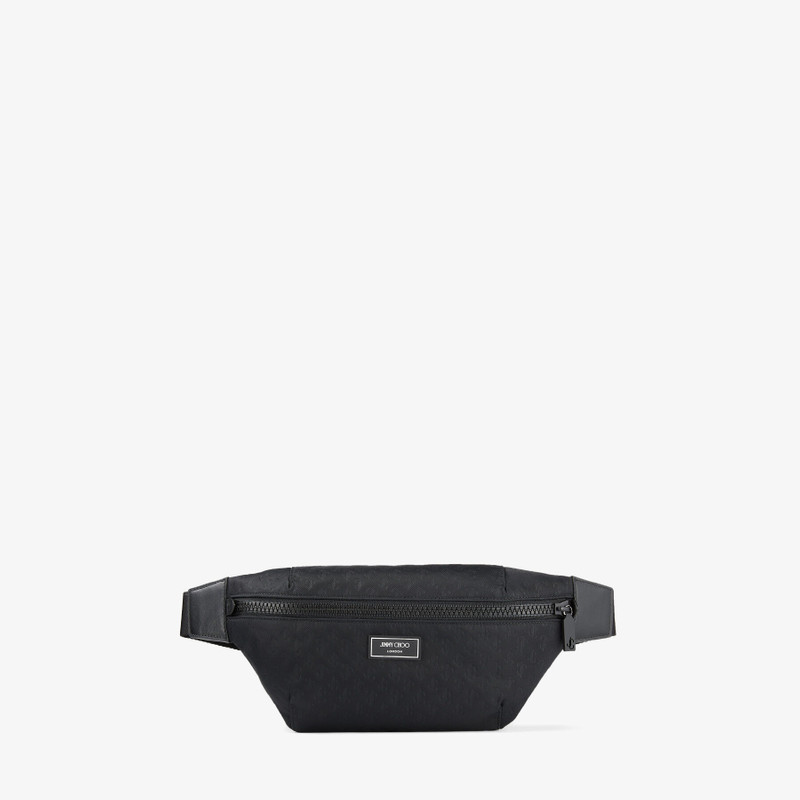 Finsley
Black JC Embossed Nylon Belt Bag 1