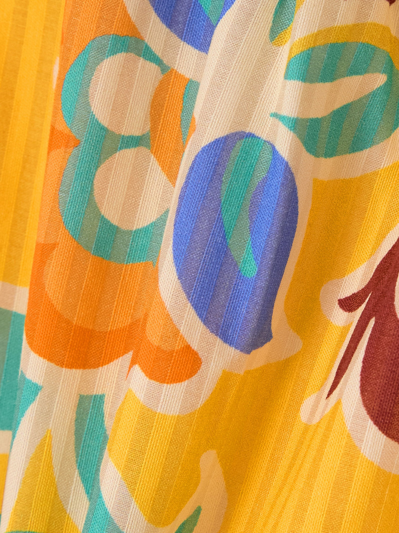 Printed Cotton And Silk-blend Shorts 4