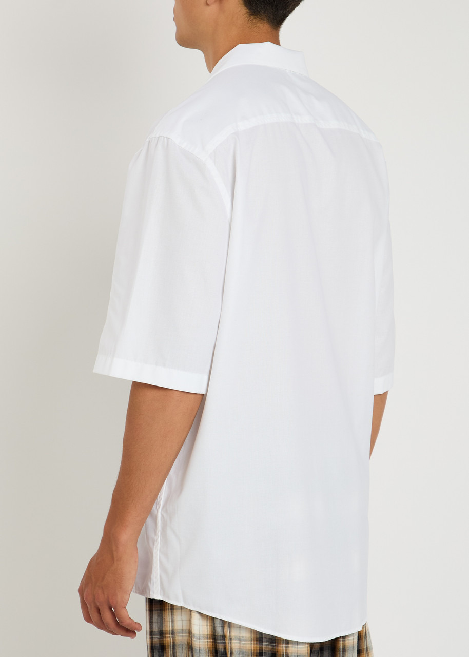 Acne Studios Bow-embroidered Piqué Cotton Shirt - 3