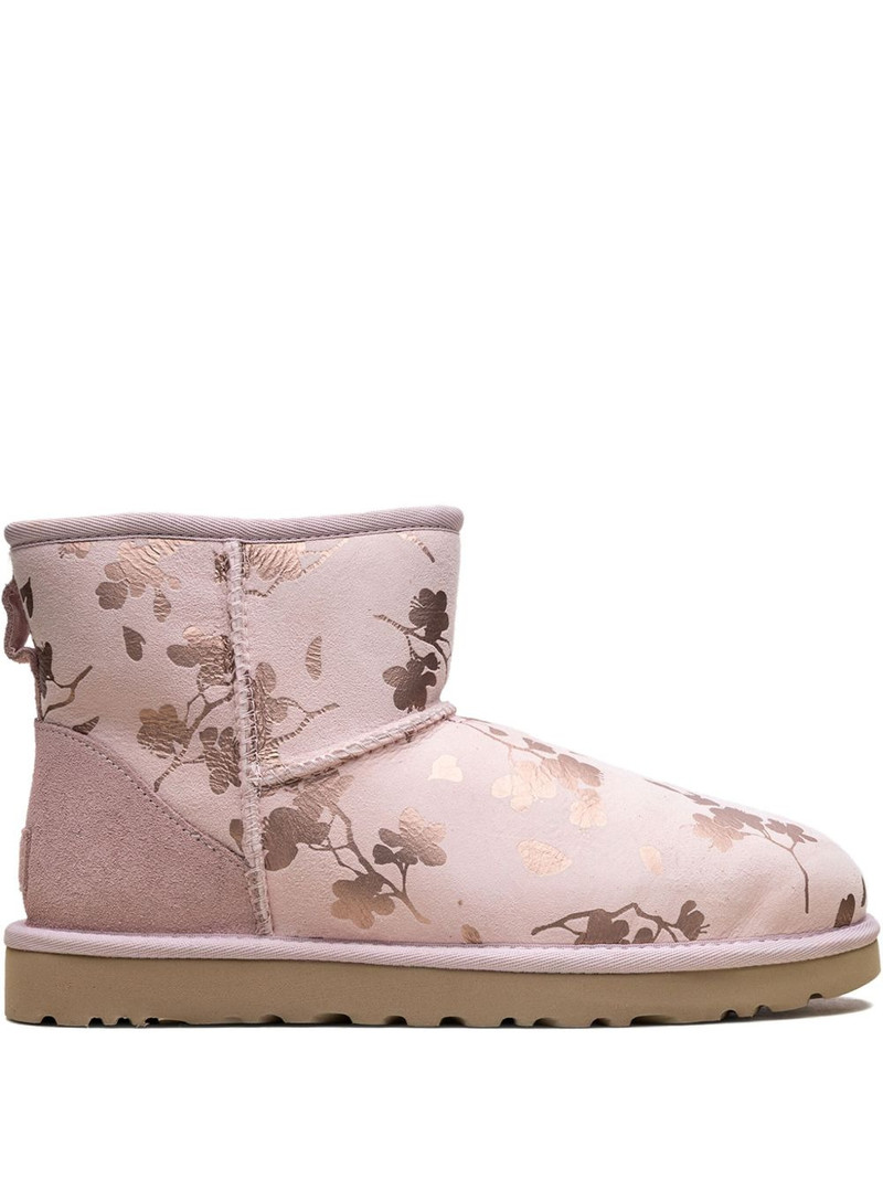 floral foil mini boots 1