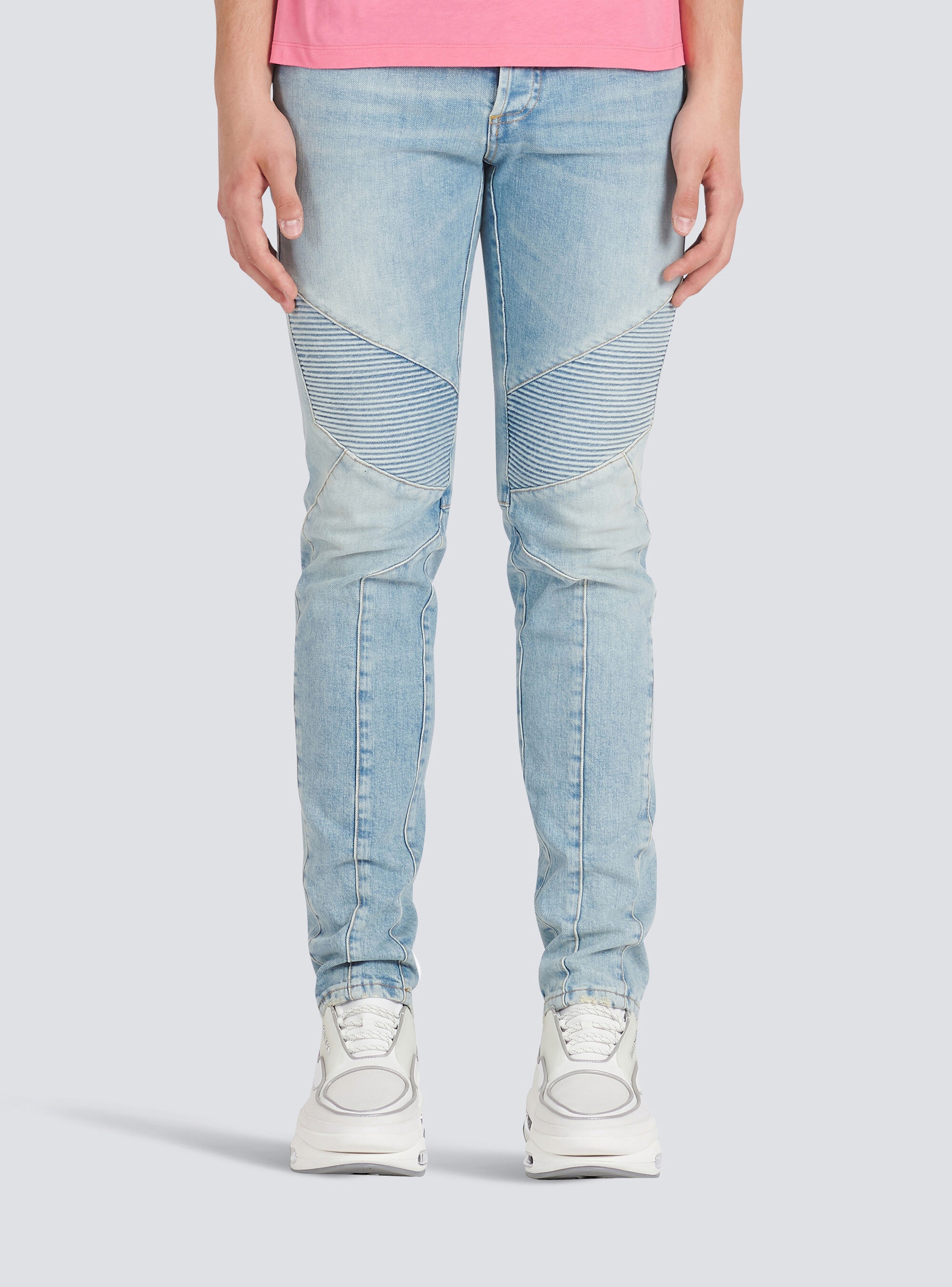 Slim cut eco-designed denim cotton jeans - 6