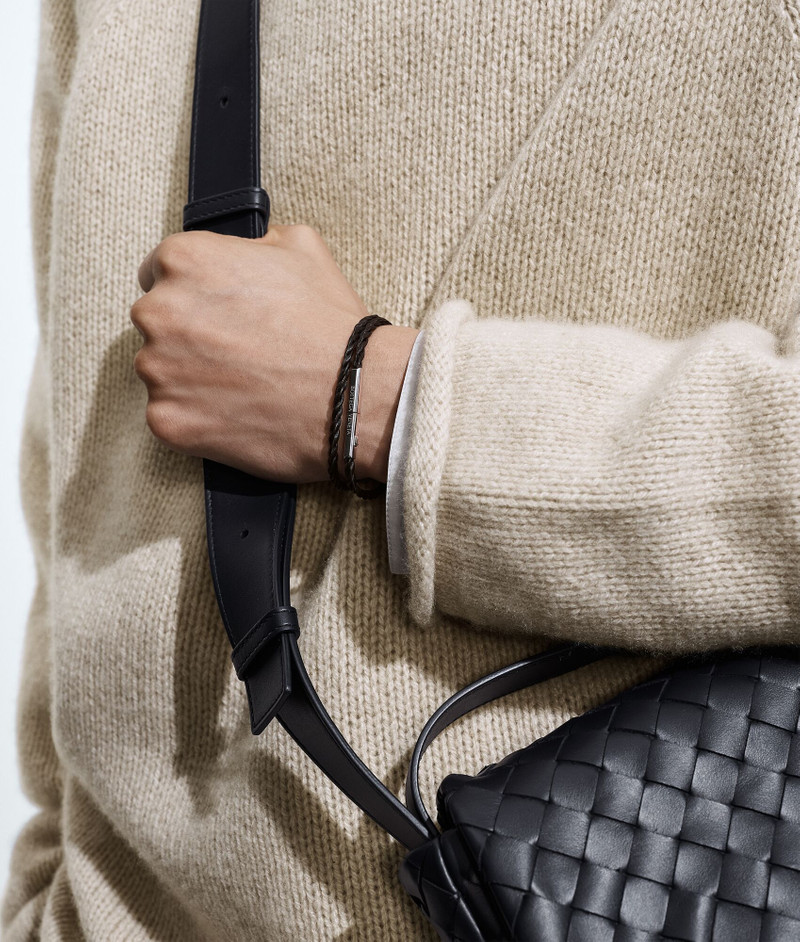 Bottega Veneta Rope Leather Bracelet outlook