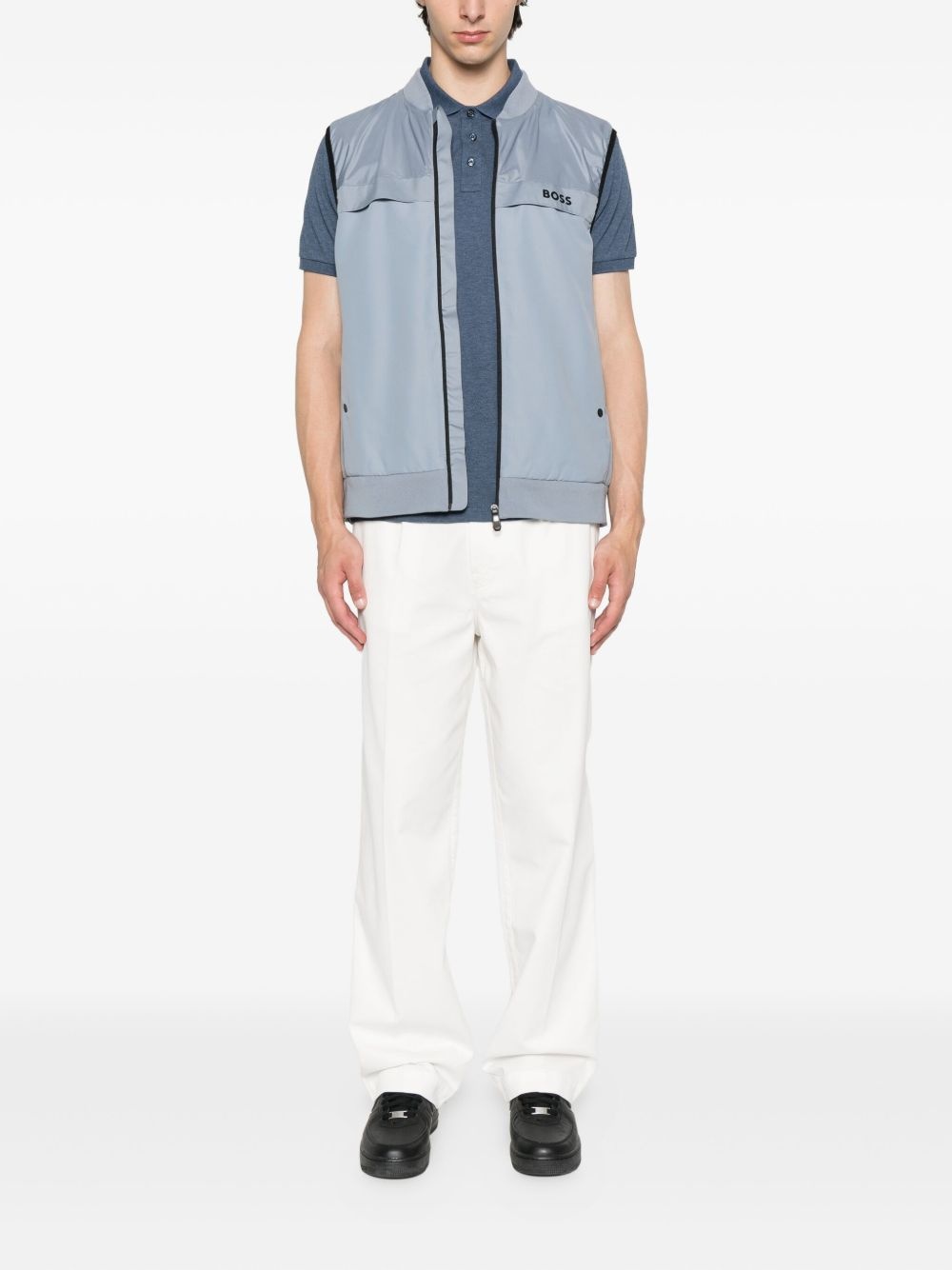 Gridlyte zip-front sleeveless gilet - 2