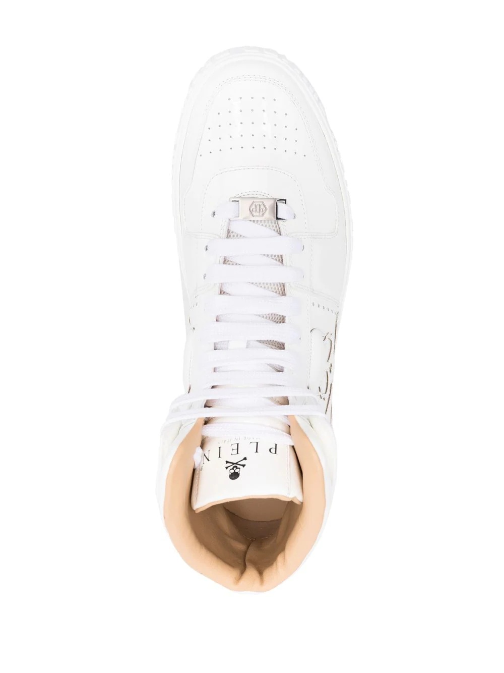 Skull lace-up sneakers - 4