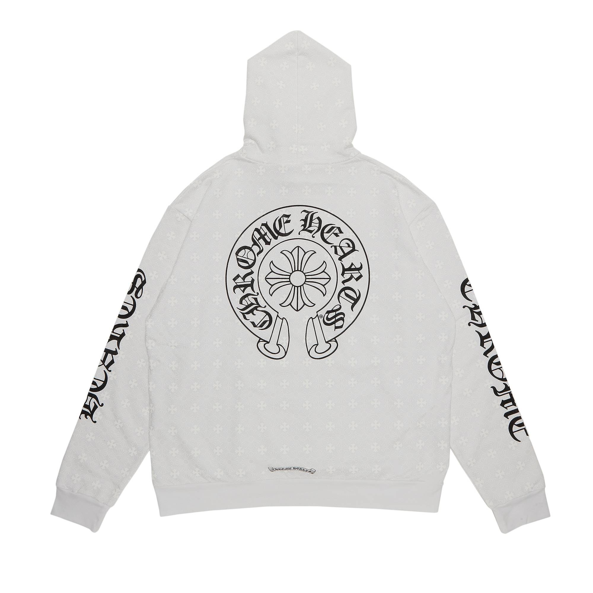 Chrome Hearts Plus Cross Horseshoe Hoodie 'White' - 2