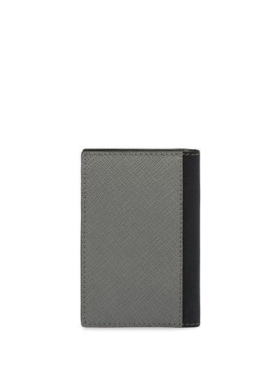 Prada logo plaque card holder outlook