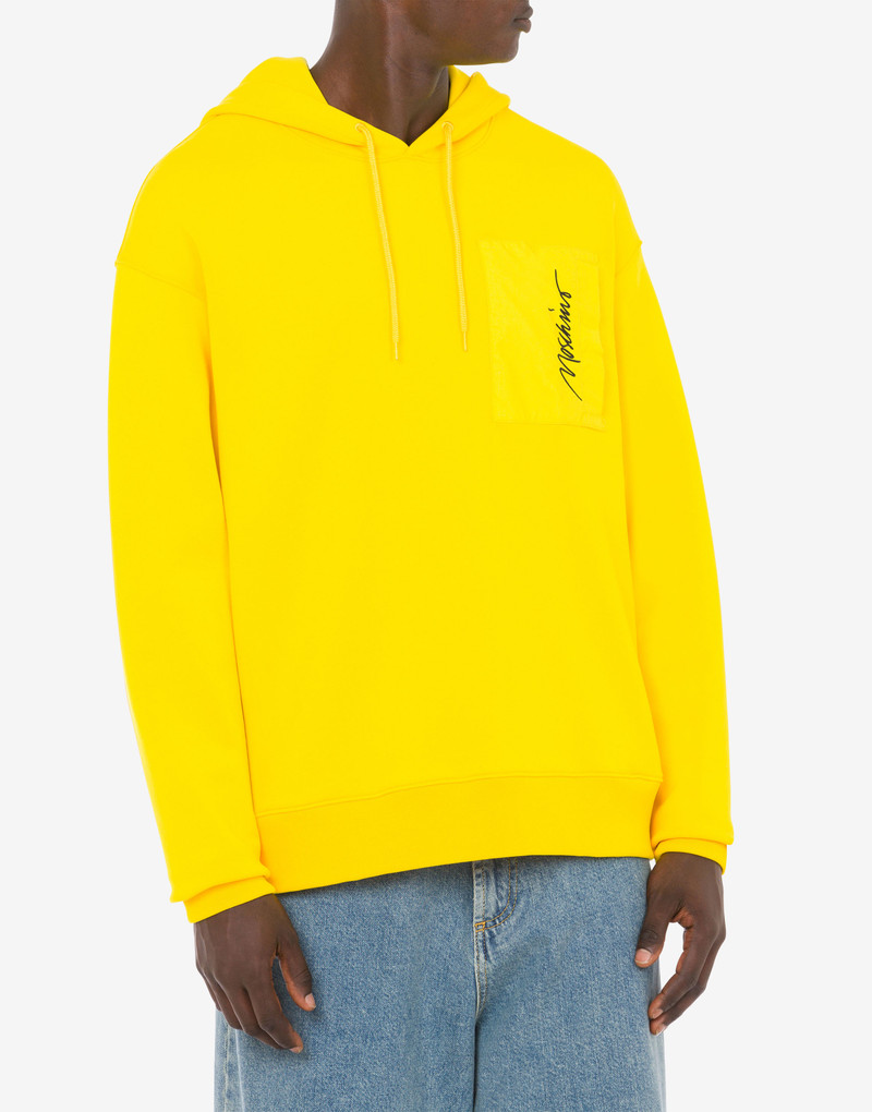 Moschino LOGO EMBROIDERY TECHNICAL HOODIE outlook