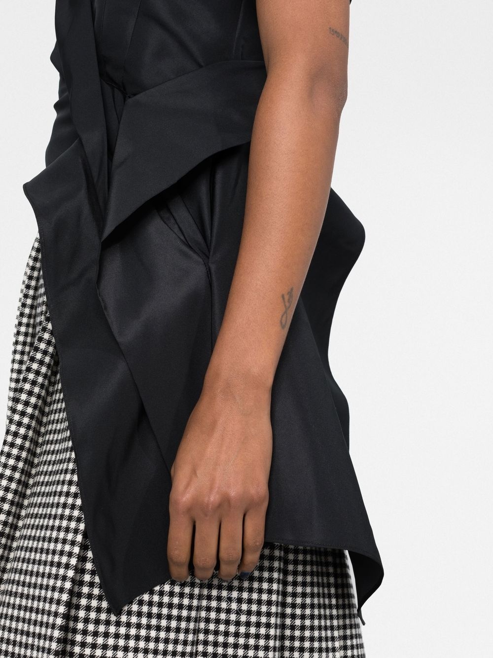 ruched-detail asymmetric T-shirt - 3