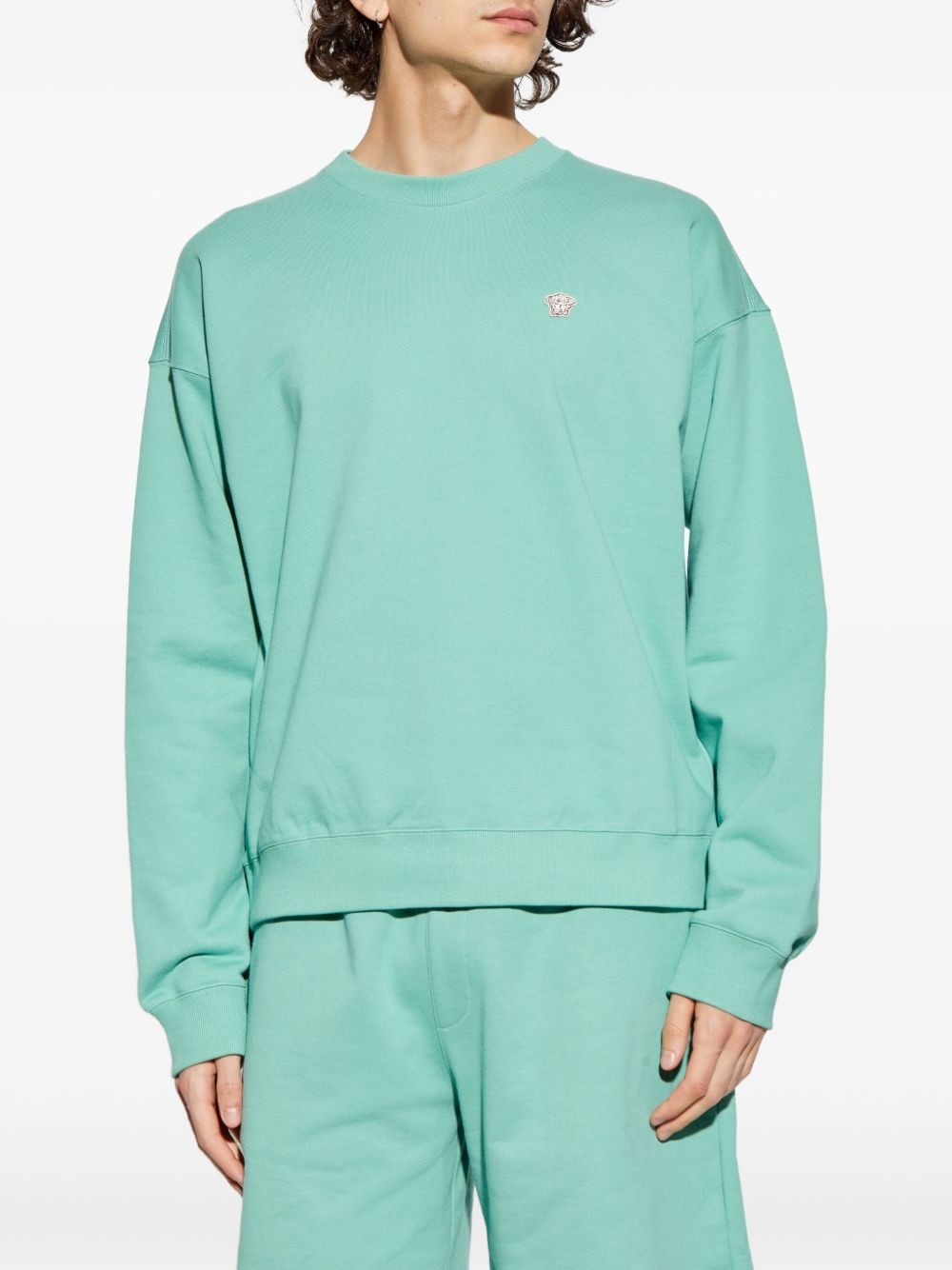 cotton embroidered-logo sweatshirt - 3