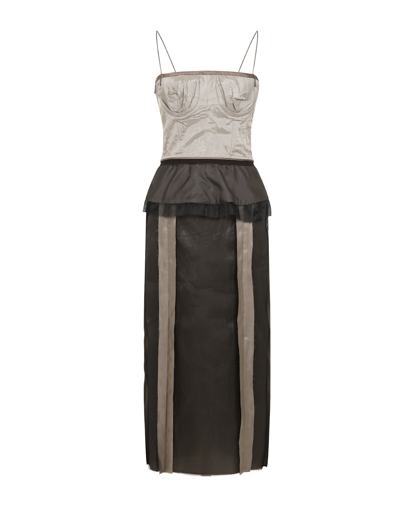 Silk Midi Dress - 2