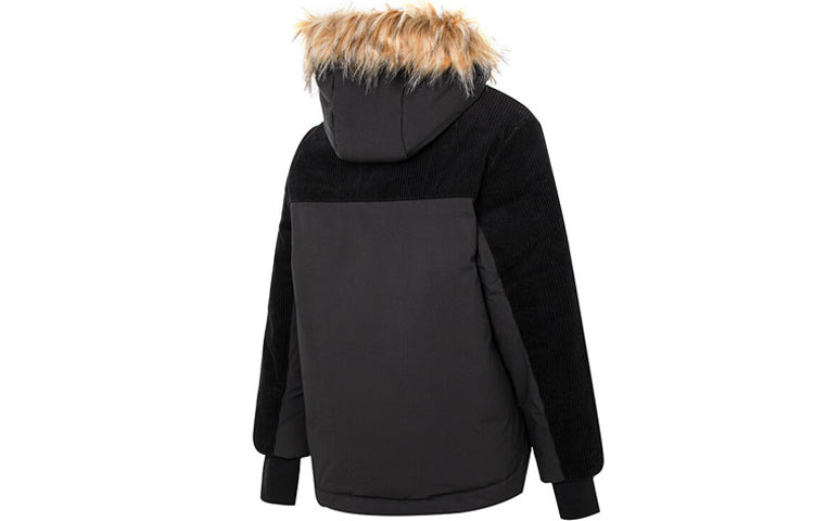 (WMNS) New Balance Winter Windproof Coat 'Black Brown' AWJ24306-BK - 2
