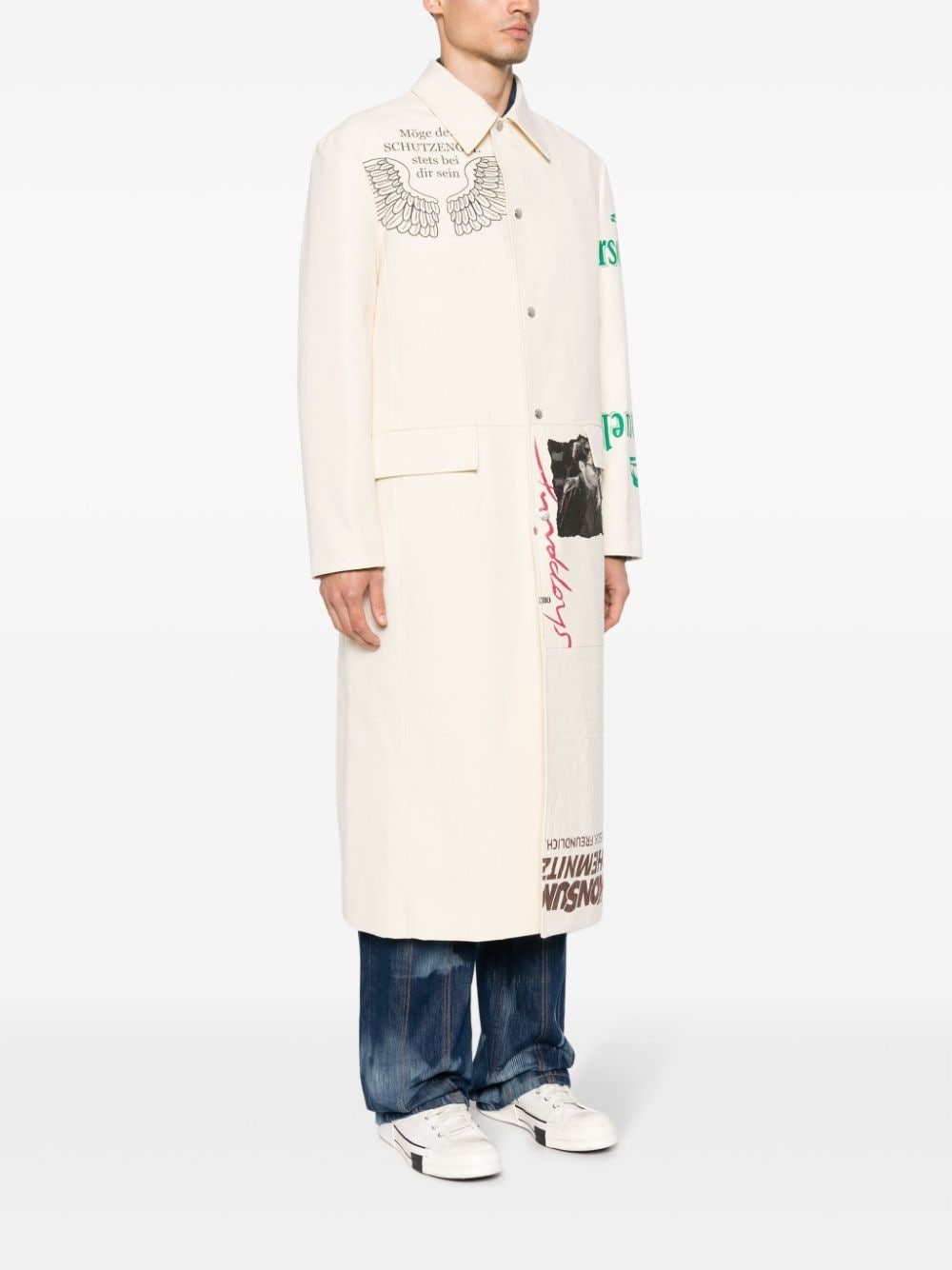Regenerated Tote Bags cotton trench coat - 4
