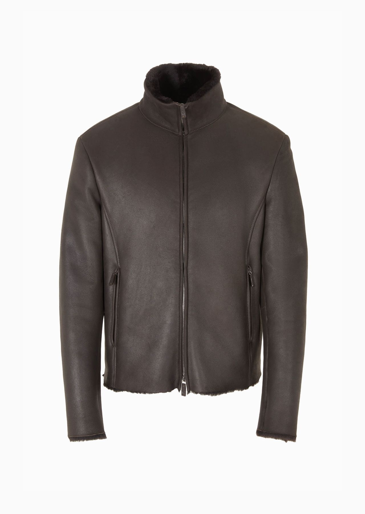 Zipped sheepskin blouson - 1