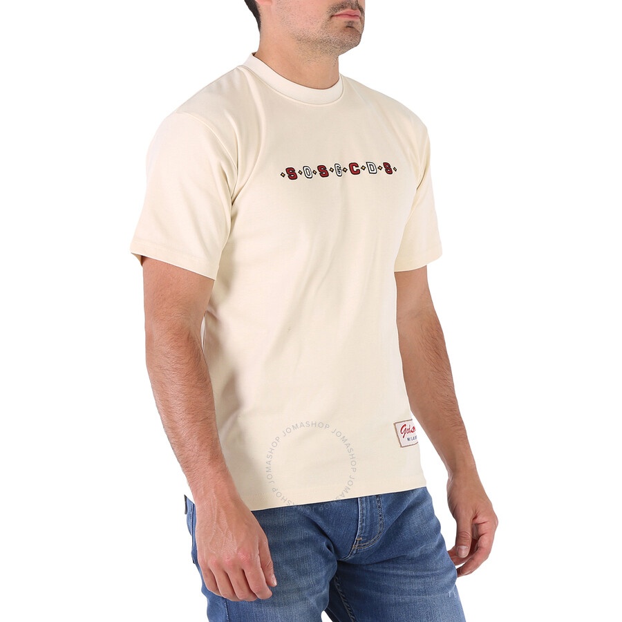 GCDS Men's Whitecup SOS Logo Print Regular T-shirt - 4