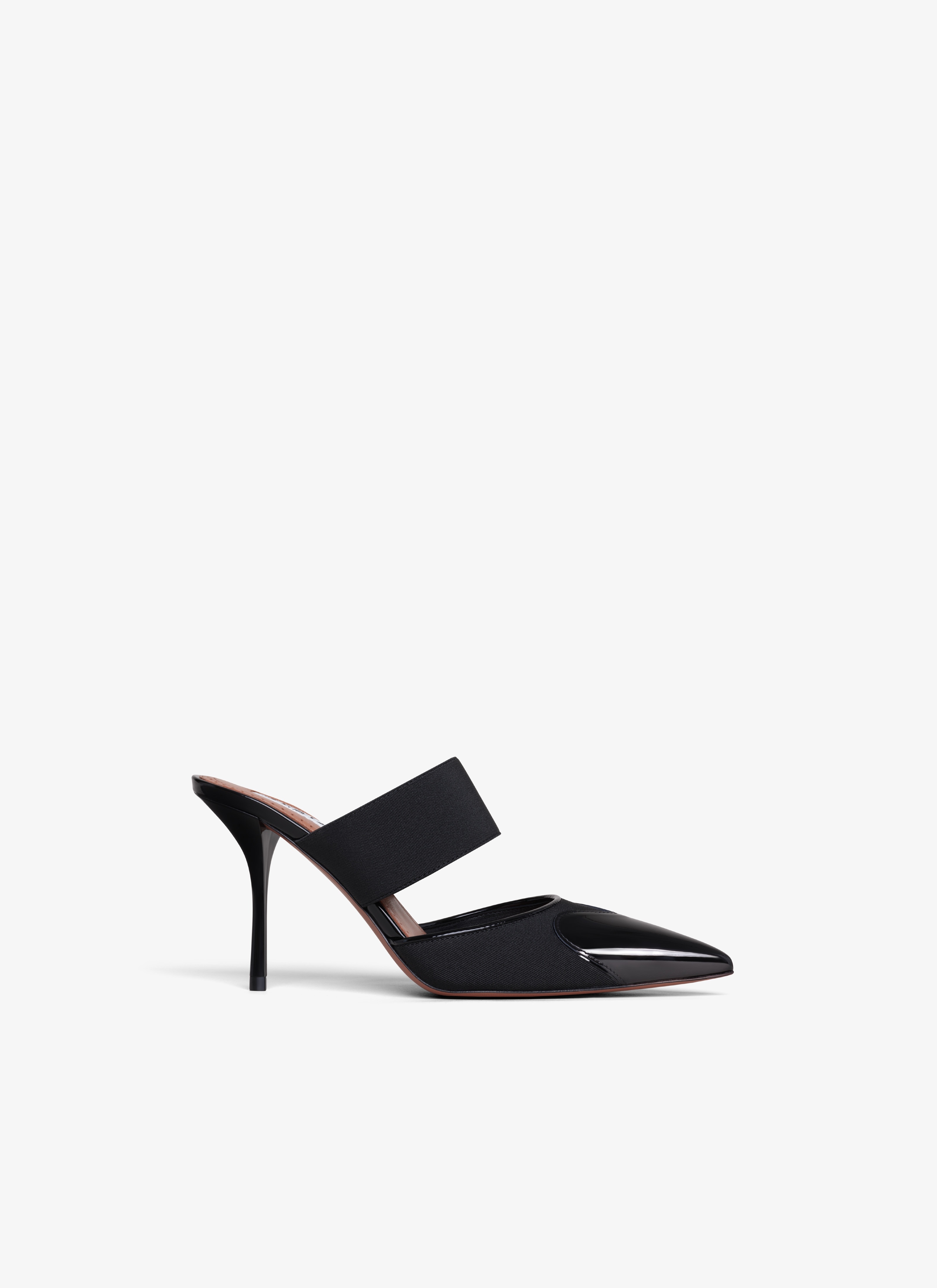 HEART MULES IN PATENT CALFSKIN - 1